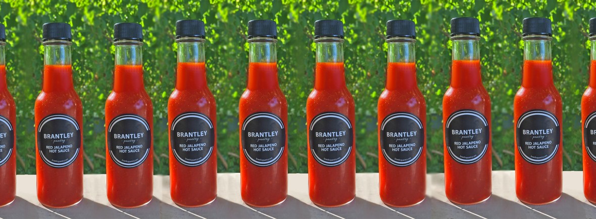 bottles red jalapeno hot sauce